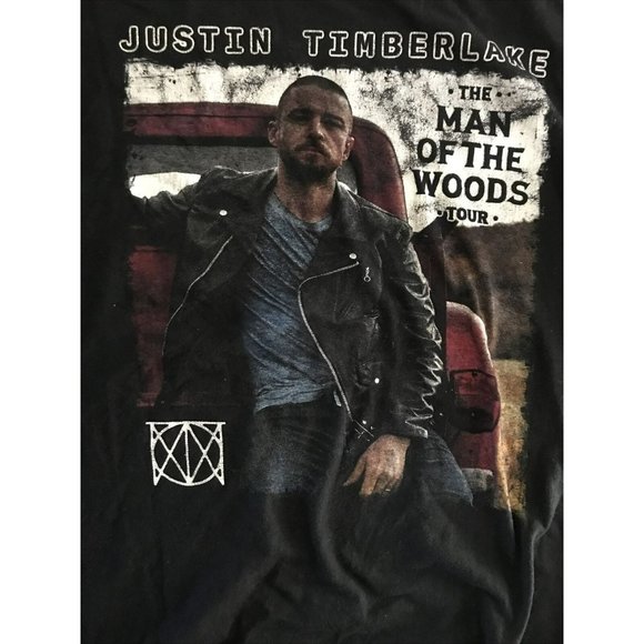justin timberlake man of the woods 2018-2019 Tour Shirt Size L - Picture 1 of 2
